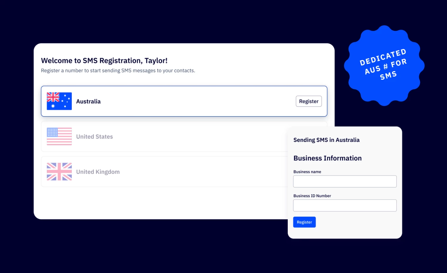 Dedicated SMS Number Support in Australia (June 5, 2025)