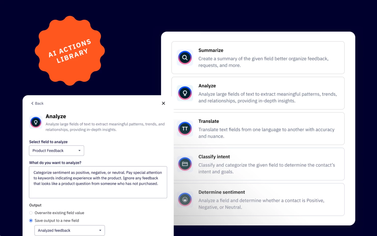 Introducing AI Actions Library (August 1, 2025)