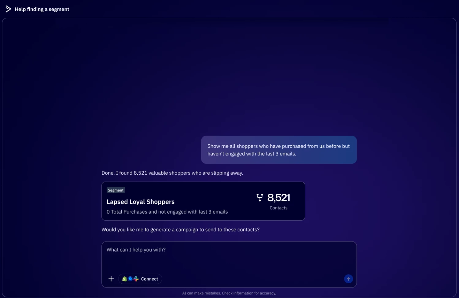 Active Intelligence: Segments agent (Beta) Release (October 10, 2025)