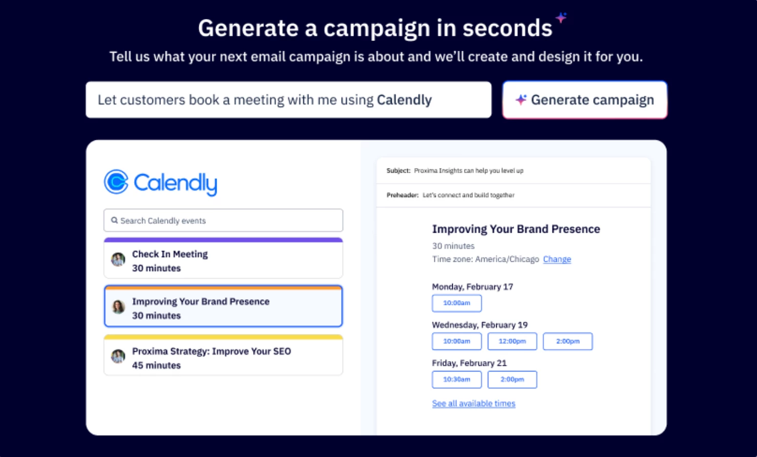Calendly Integration in AI Campaign Builder (February 12, 2025)