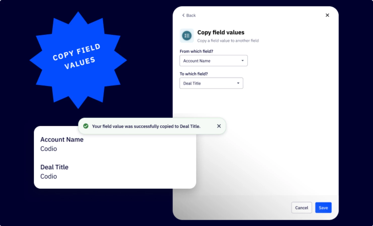 Streamline Data Management with the New Copy Field Action (September 8, 2025)
