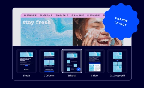 Active Intelligence Campaign Generation Layout Selection and URL- Based Content Generation