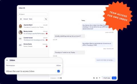 Team Access for SMS Inbox & Two-Way Messaging
