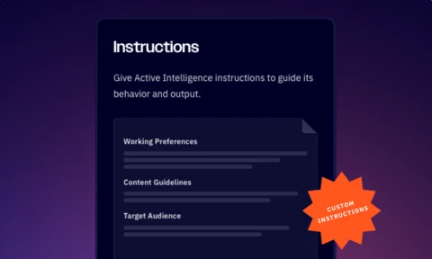 Active Intelligence Custom Instructions