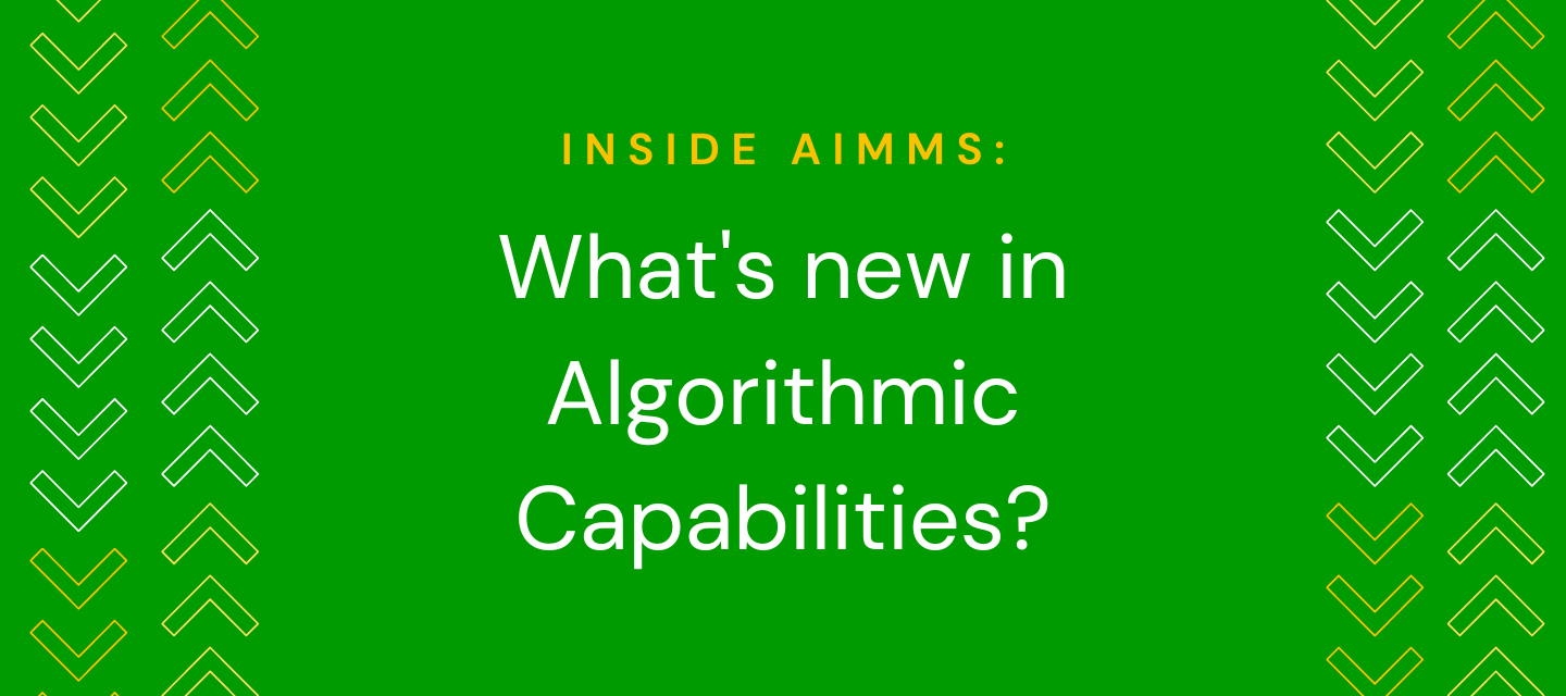 What's new in Algorithmic Capabilities?