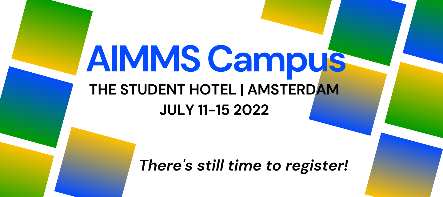 AIMMS Campus 2022 is coming!