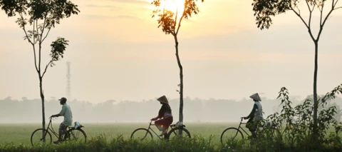Handsfree op de fiets