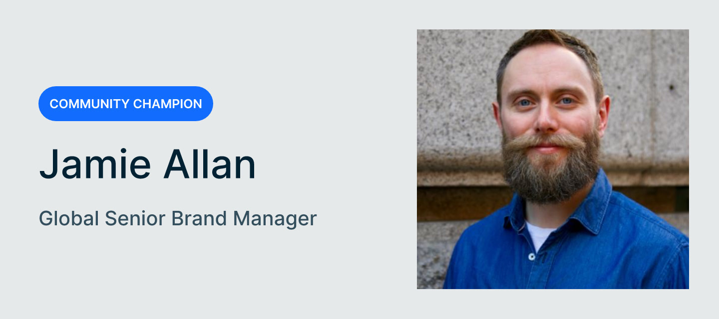 Click to meet @jamieallan, our Champion of the month