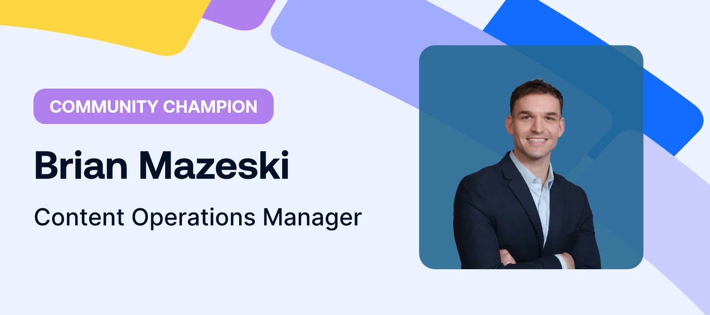 Click to meet @Brian Mazeski, our Champion of the month