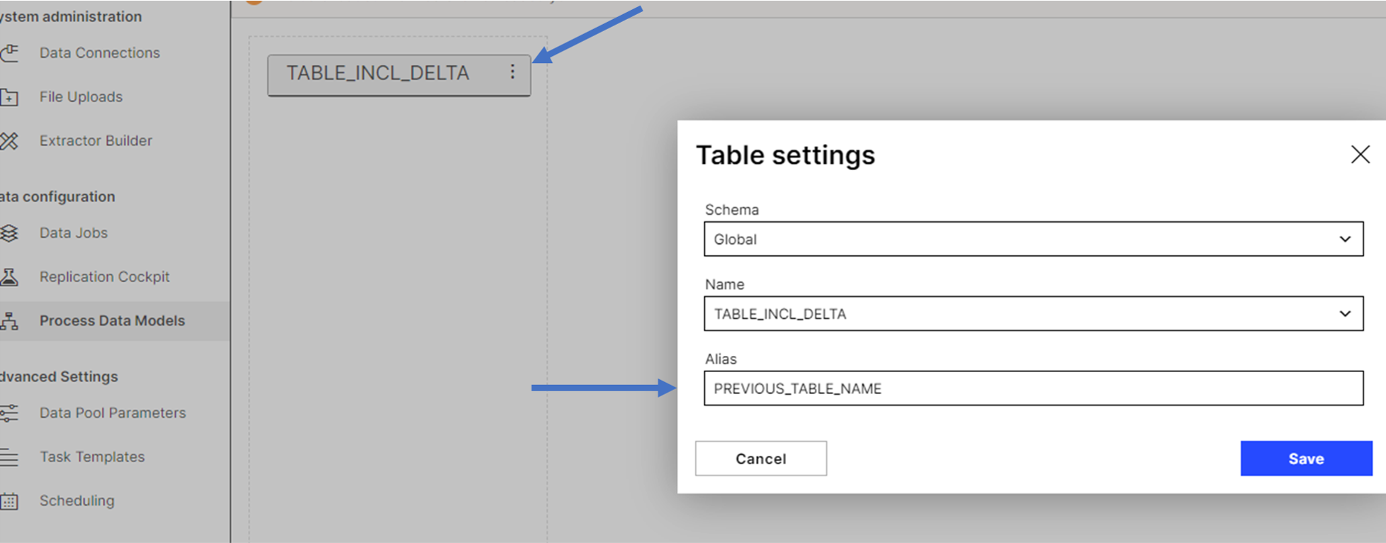 ALIAS TABLE