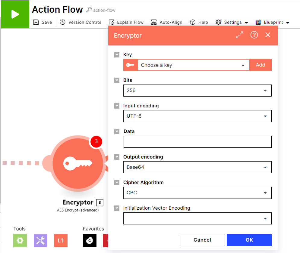 encryptor_action_flow