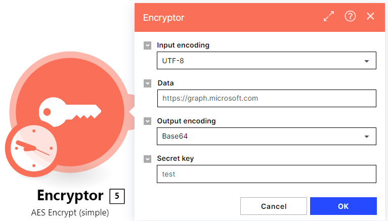 Encryptor - raw data seen