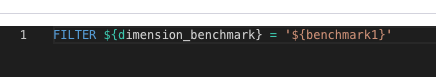 variable being used in filter definition