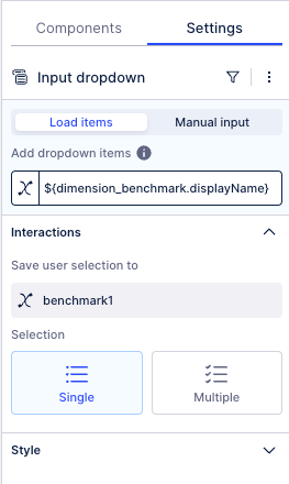 input dropdown