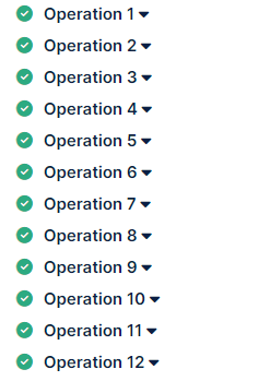 Example of operations