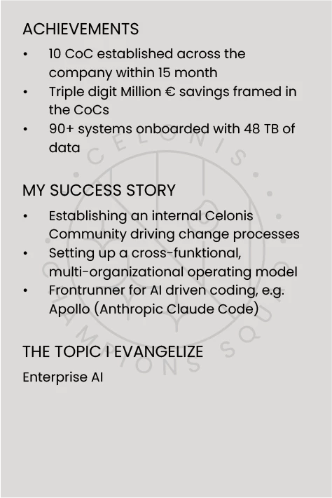 Champion 13 Info