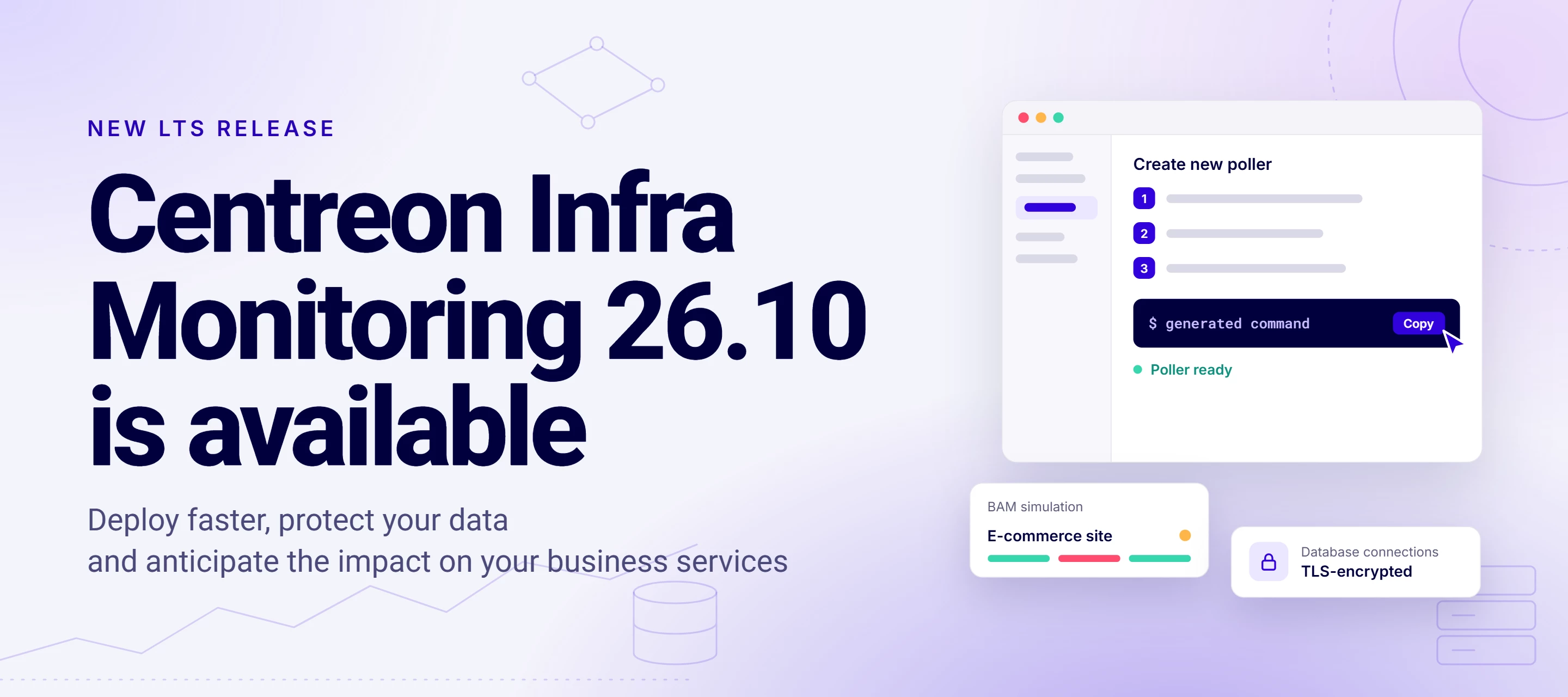 Centreon Infra Monitoring 26.10 LTS: deploy faster, protect your data, anticipate business impact