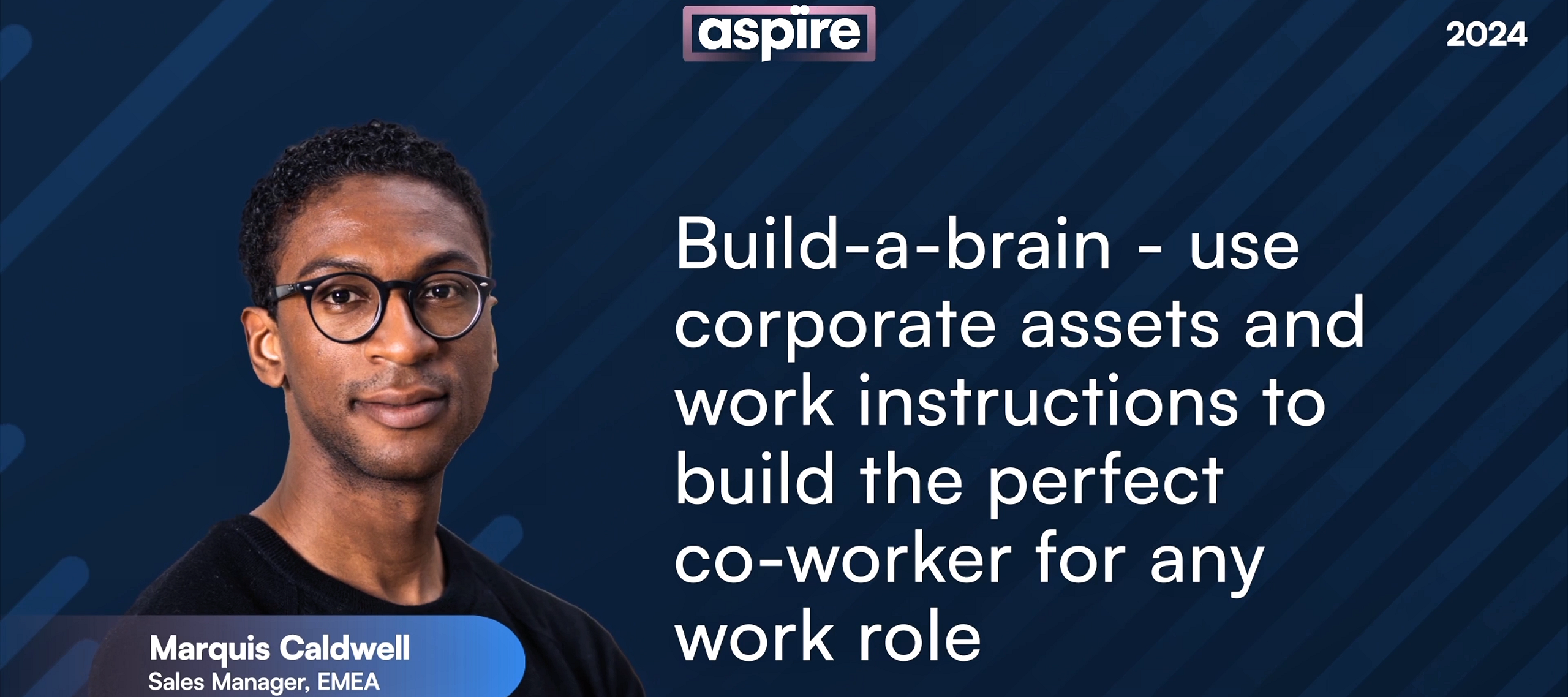 Build-a-brain - use corporate assets and work instructions to build the perfect co-worker for any work role