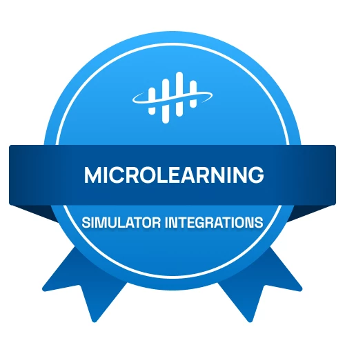 Simulator Integrations Microlearning Badge