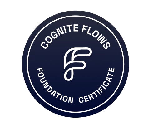 Cognite Flows Foundation Certificate Badge