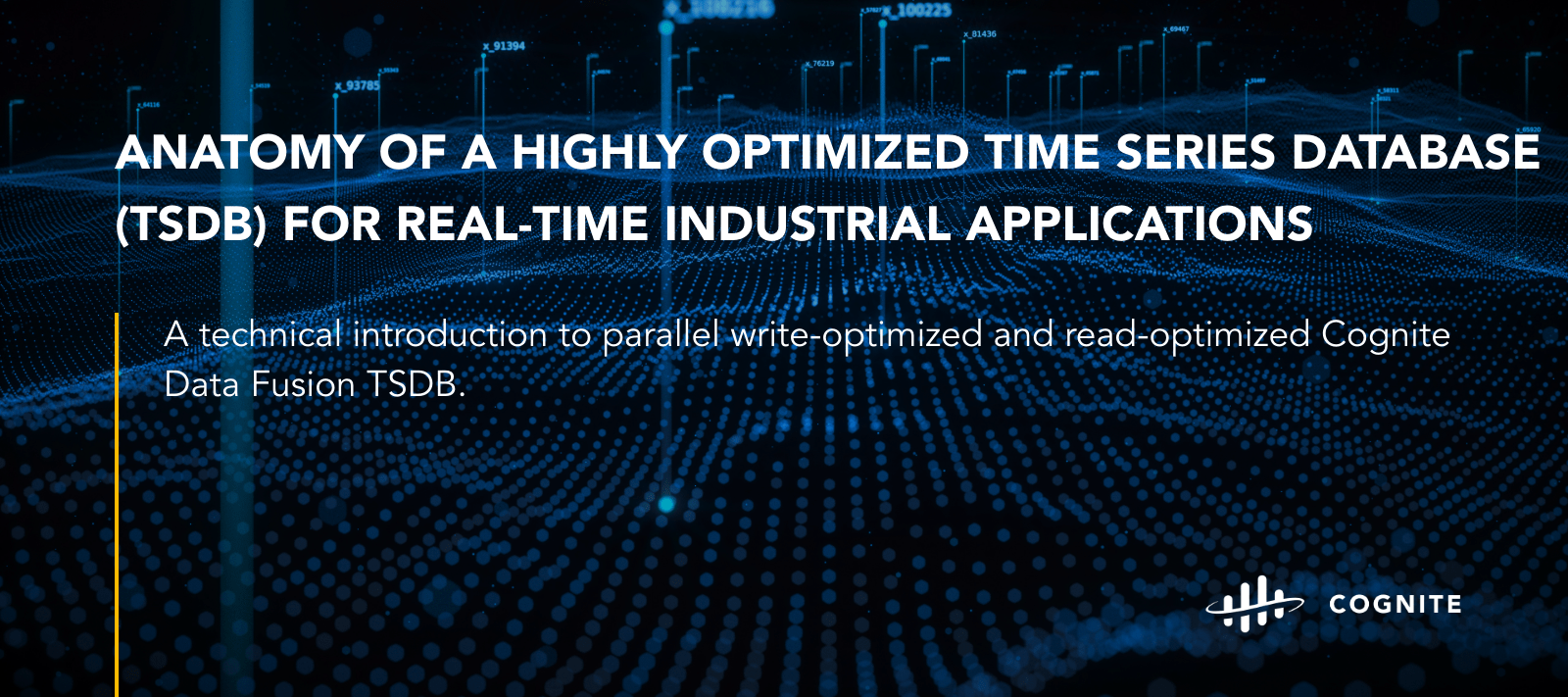 Anatomy of a highly optimized time series database (TSDB) for real-time industrial applications