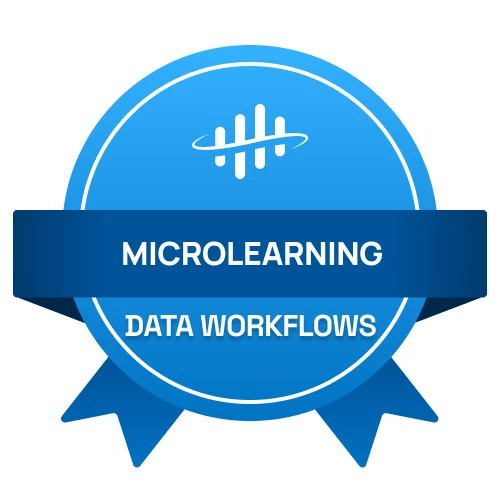 Data Workflows Microlearning Badge