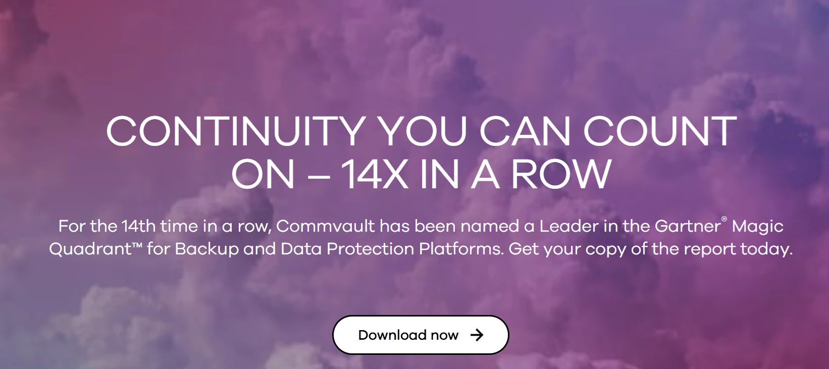 Commvault named a 14x Leader in the Gartner® Magic Quadrant™ for Backup and Data Protection Platforms
