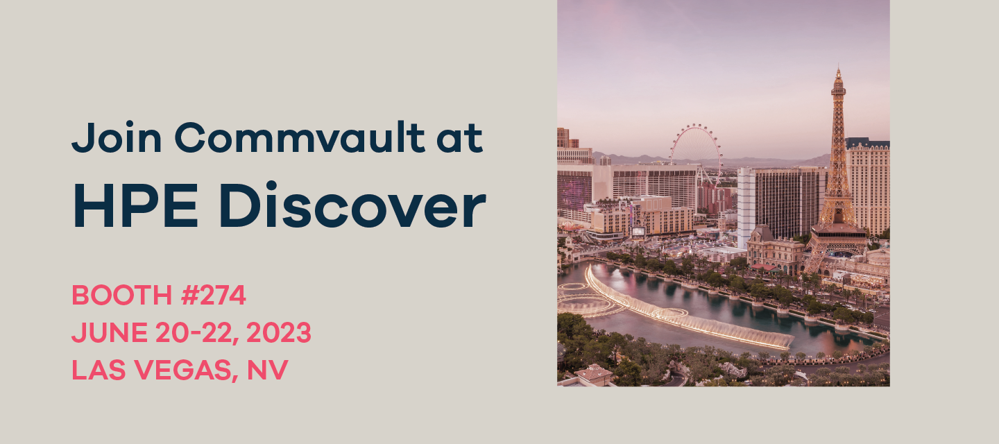 Commvault at HPE Discover 2023