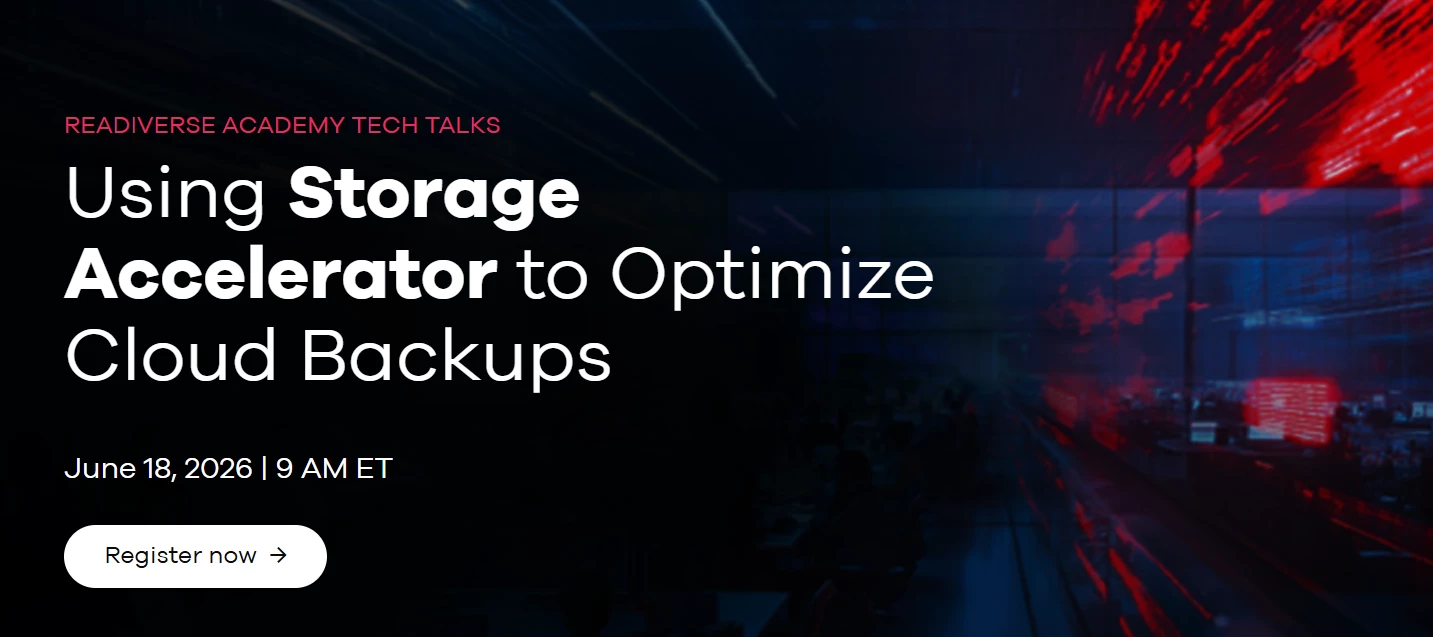Readiverse Academy Tech Talk Storage Accelerator
