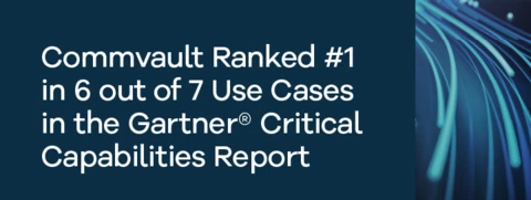2023 Gartner® Critical Capabilities for Enterprise Backup and Recovery Software Solutions - Commvault Ranked Highest in 6 out
