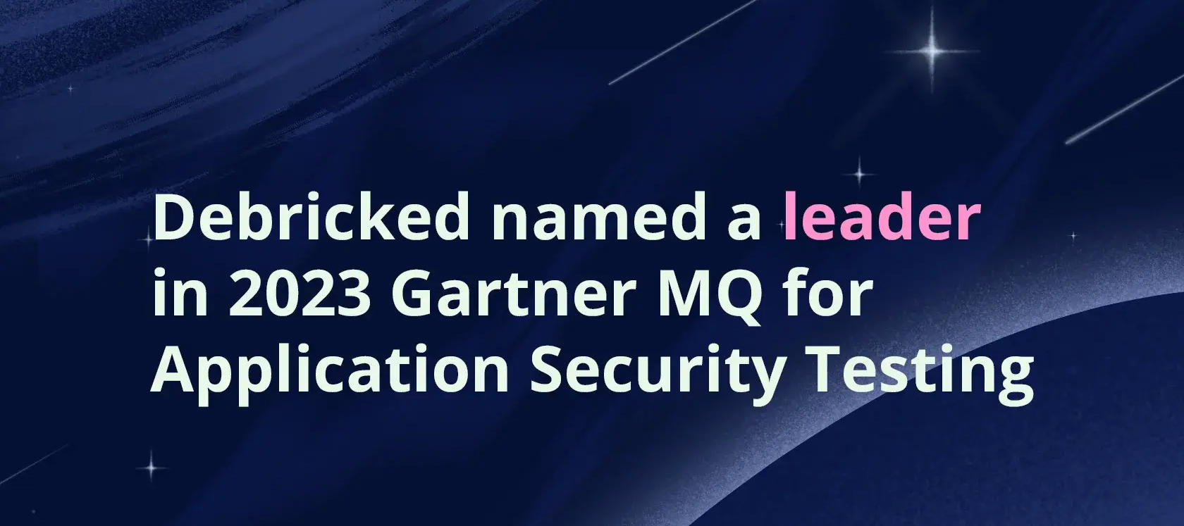 Debricked named leader in the 2023 Gartner Magic Quadrant for Application Security Testing!