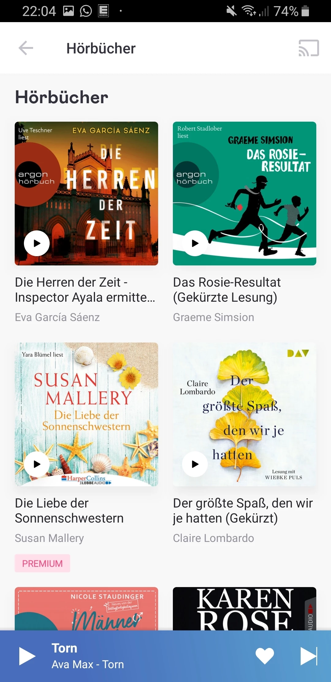 Horbuch App Kategorien Verschwunden Deezer Community