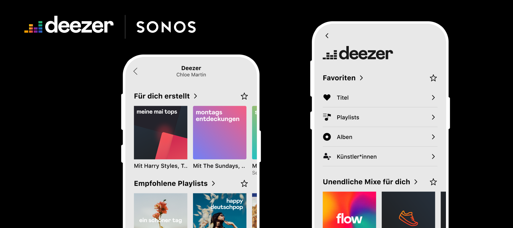 News from Deezer on Sonos — Neues Design und Sonos Voice Control