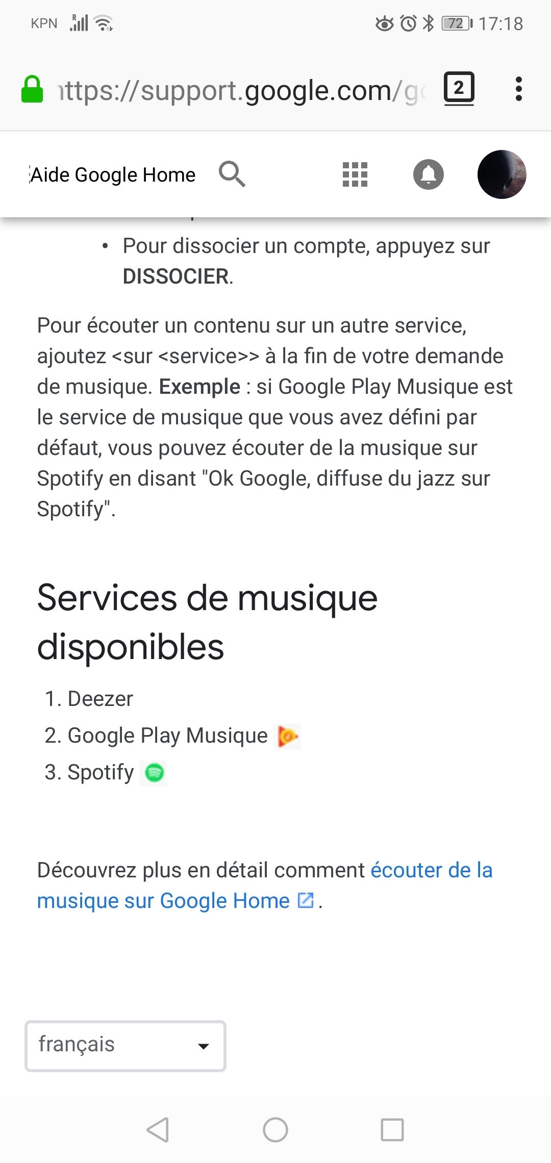 Deezer not working on google home