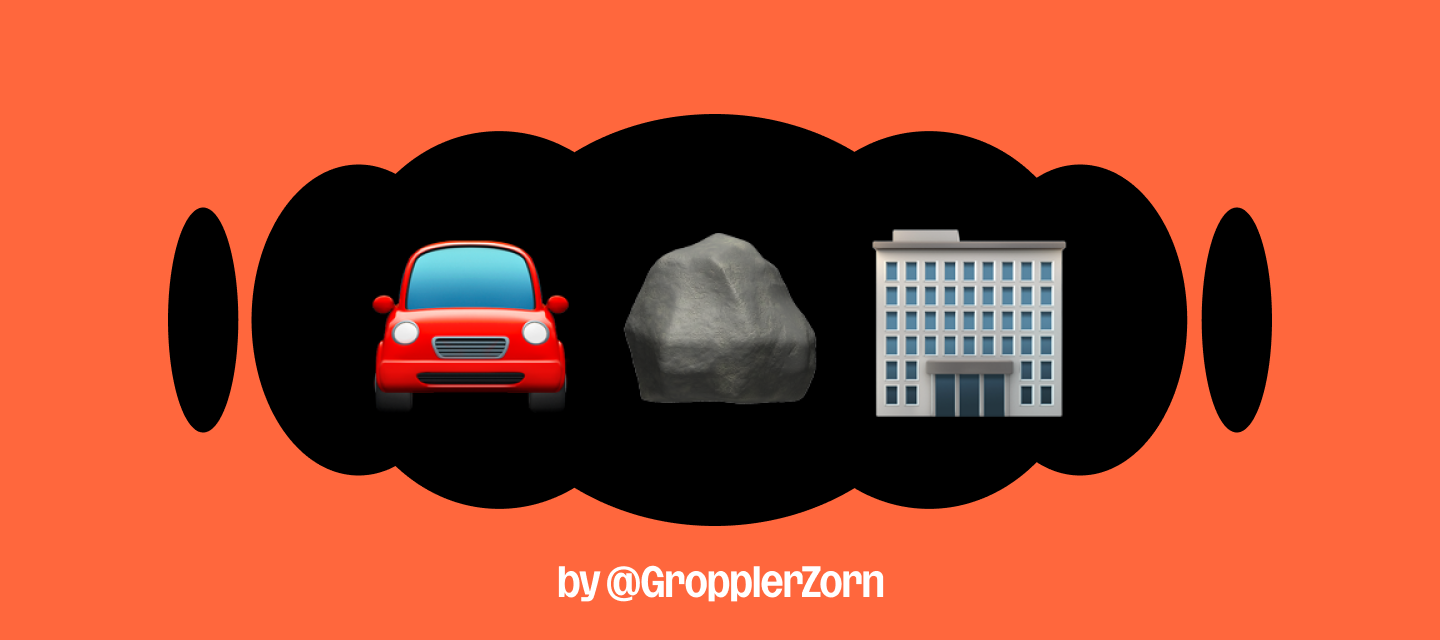 What's the sound of the week: 🚘🪨🏢