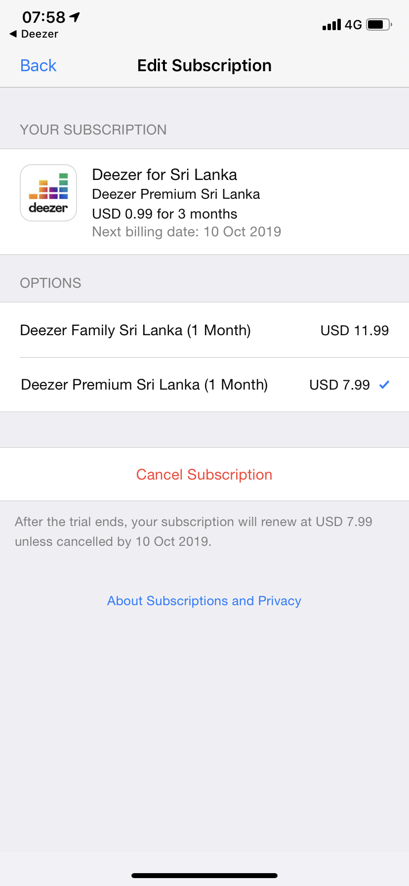 deezer premium account 2019