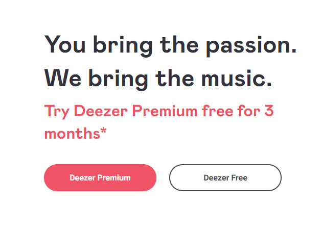 Deezer Free Month