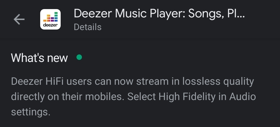 Deezer student hifi