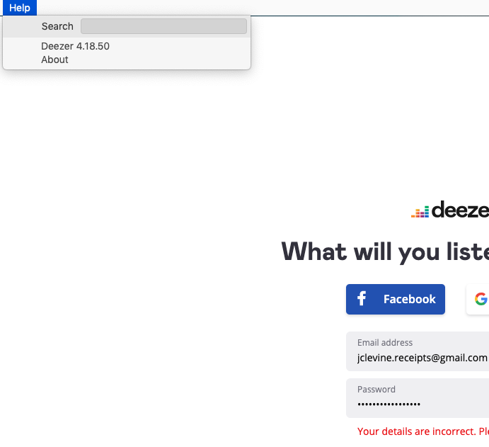 deezer login deezer login