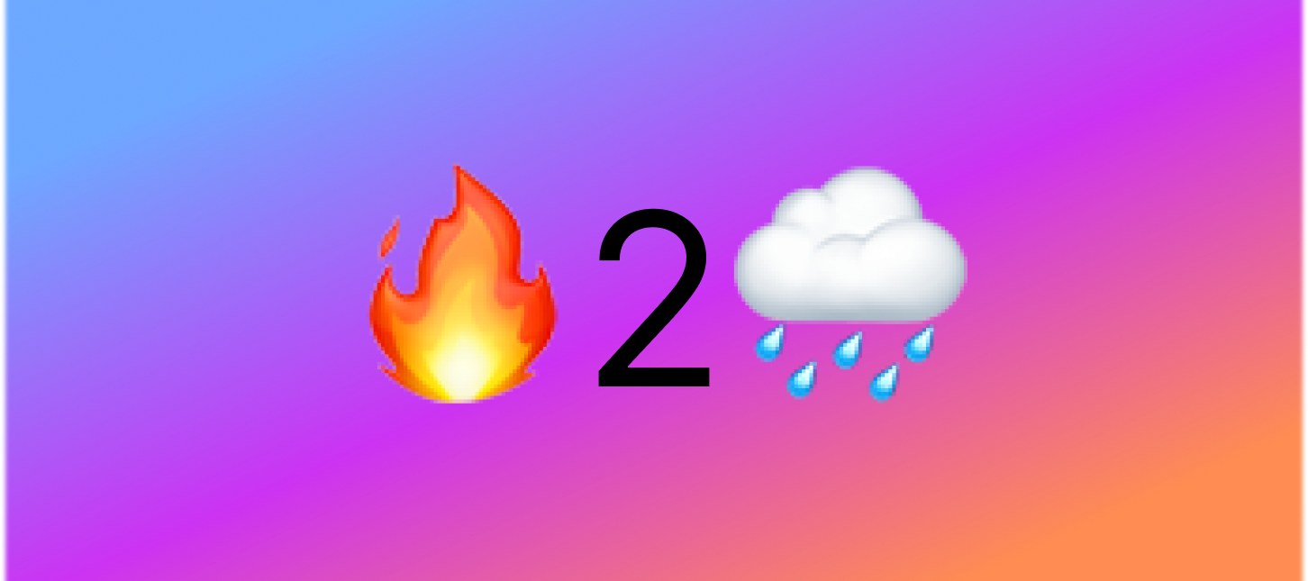 What's the sound of the week:🔥2️🌧️