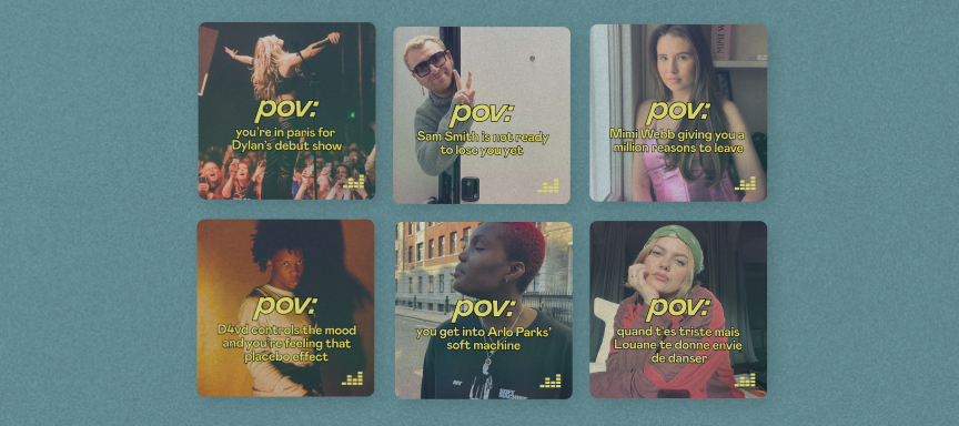 POV:  vibes curated by artists, switch up your point of view