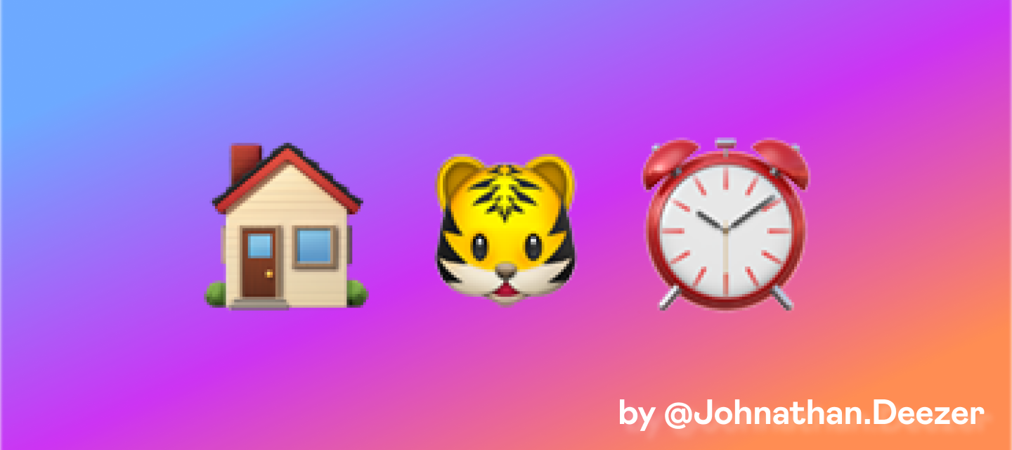 What's the sound of the week:🏠🐯⏰