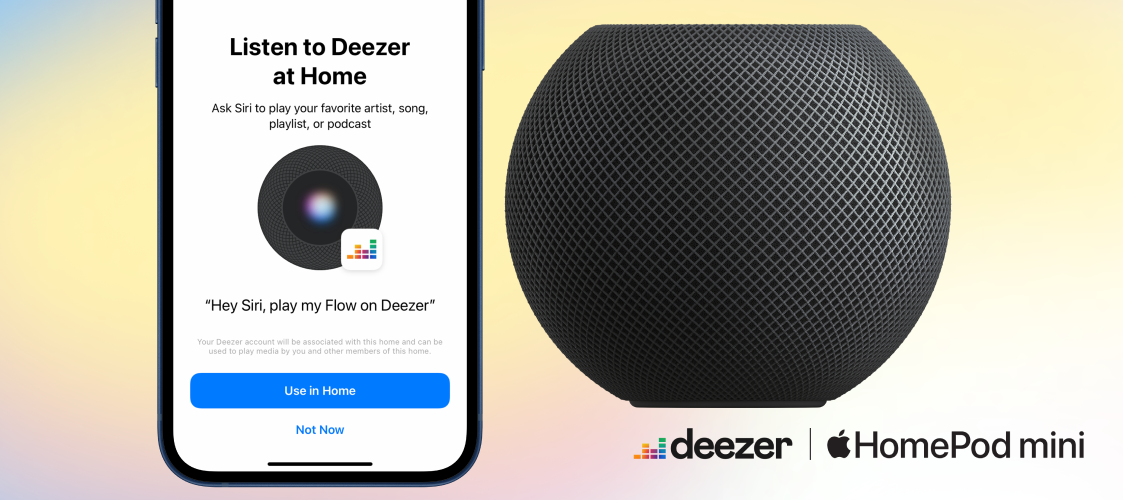 Feel at home with Deezer on your HomePod