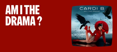 Cardi B’s Am I The Drama? is finally here 🐦‍⬛​🩸