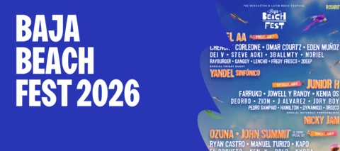 🌴 BAJA BEACH FEST 2026 ARRANCA ESTE FIN DE SEMANA: ¡OZUNA, ANUEL AA, JUNIOR H Y NICKY JAM ESTÁN LISTOS PARA PRENDER ROSARITO! 🔥