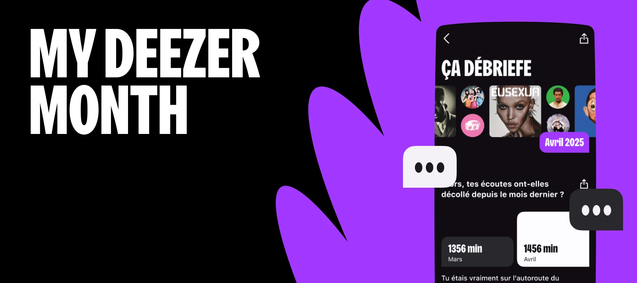 Vous nous l'avez demandé, My Deezer Month est ENFIN là ! 🥳