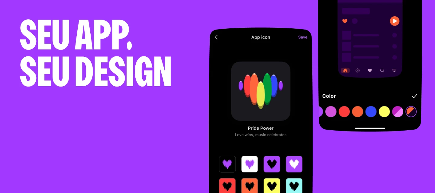 Faça o Deezer Seu: Novos Temas de Cores, Ícones e Stickers! 🎨