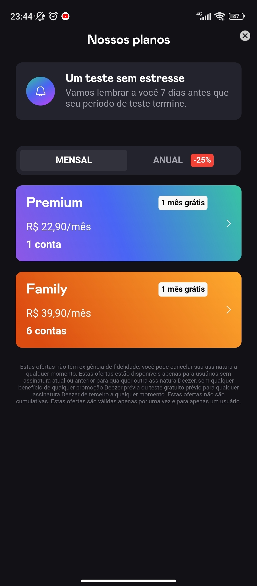 3 meses de teste  Comunidade Deezer