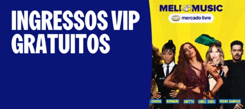 10 INGRESSOS GRATUITOS PARA A PISTA PREMIUM DO MELI MUSIC FESTIVAL!