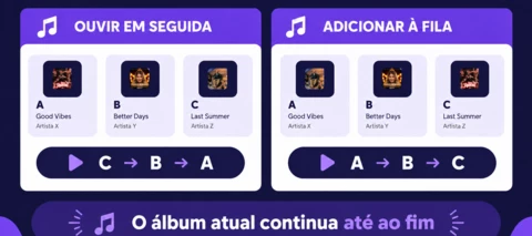 OUVIR EM SEGUIDA / ADICIONAR À FILA: uma mudança solicitada pela nossa COMUNIDADE!